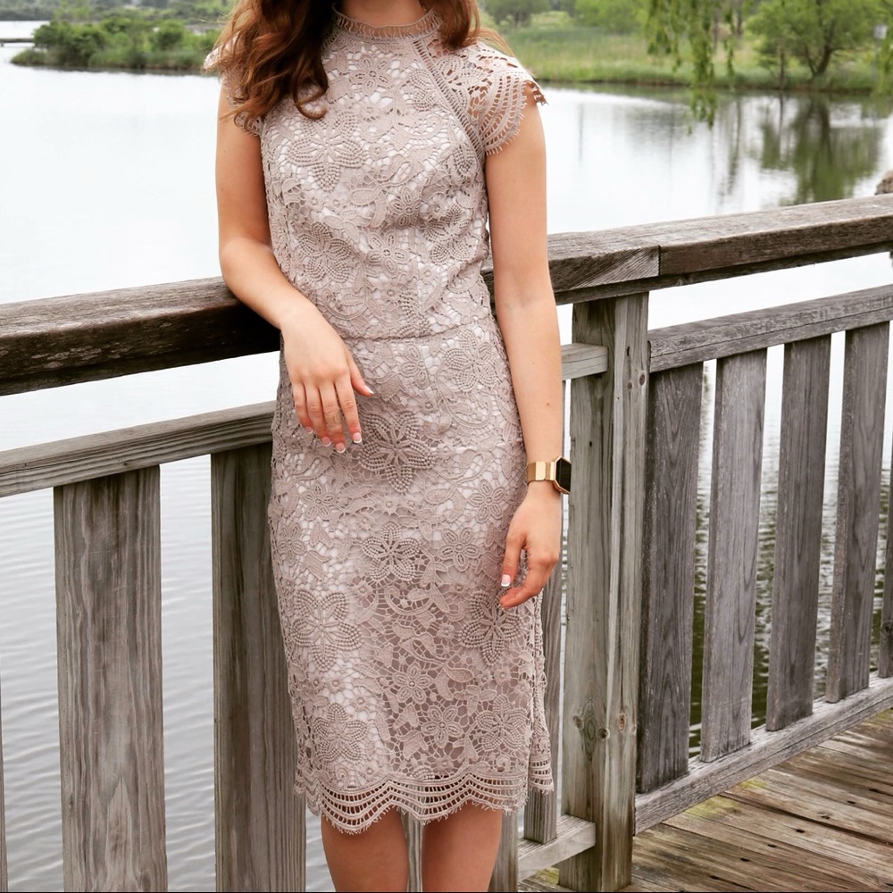 Chi Chi London Grey Dress (Worn 1-2 times)